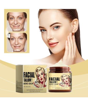Mikabila (04)120g*2 Beef Tallow Cream for Skin Care Beef Tallow Honey Moisturizer Anti-aging Soft Skin Brightening Facial Cleanser Moisturizes Lightens Spots Face & Body Whipped Moisturiser - Buy Online on GoSupps.com