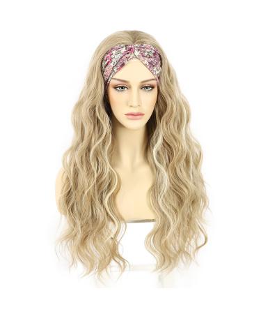 Sapphire Wigs Headband Wig - Highlight Blonde Corrugated Synthetic Wig for Women | 150% Density | 26-Inch Daily Wear & Cosplay - Buy Online on GoSupps.com