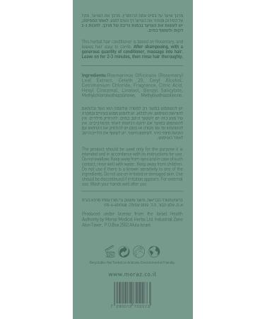 Moraz Natural Herbal Hair Conditioner 500 ml - Nourishing & Natural Hair Care for All Hair Types - International Shipping Available - Buy Online on GoSupps.com