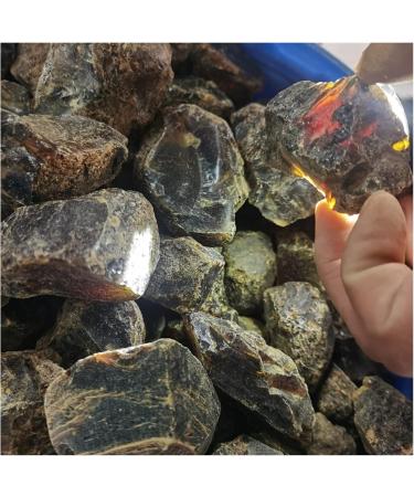 50-500g Natural Amber raw Stone Crystal Rough Rock specimens Home Decor (Size : About 100g) - Buy Online on GoSupps.com