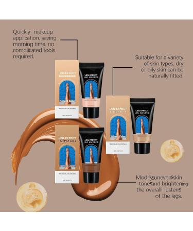 Cr me de maquillage pour les jambes couvrante et imperm able anti-cernes pour le corps maquillage pour les jambes pour couvrir les veines anti-cernes hydratant cache-tatouages (Wheat Color) - Buy Online on GoSupps.com