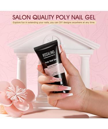Rosalind Pink Poly Nail Gel 60ml - UV/LED Art Acrylic Gel for Nail Extensions & Repair | Honey Peach - Buy Online on GoSupps.com