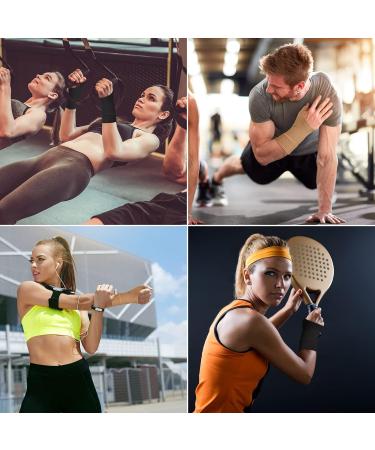 Dacitiery Gel Hand Wrist Support Brace 2 Pairs for Arthritis & Joint Pain Relief - Compression Gloves for Sports - Black & Beige - Buy Online on GoSupps.com