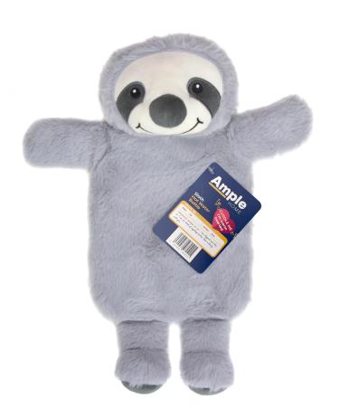 Hot Water Bottle 1 Litre | Available in Schnauzer Koala Penguin and Sloth | Cute and Cuddly Plush Animal Water Bottles for Adults and Kids (Sam The Sloth)