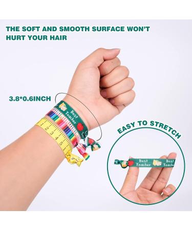 48-Piece Teaching Hair Tie Elastic Ribbon Ponytail Holder Set - Teacher Survival Kit Hair Accessories Gift for Women & Girls | Teachers Festival Christmas Gift - Buy Online on GoSupps.com