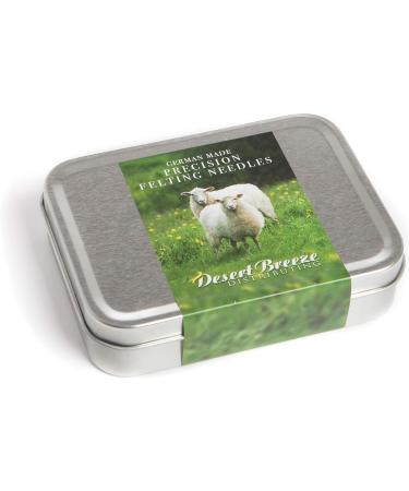 German Made Precision Felting Needles Set | High Carbon Steel, Color Coded Gauges 36, 38, 40 | Essential Tools for Wool Felting | Metal Sharps Container Included - Buy Online on GoSupps.com