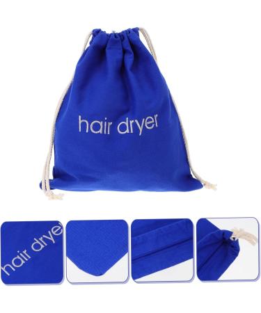 VINTORKY 1pc Hair Dryer Storage Bag Canvas Rucksack Blow Dryer Bag Drawstring Bag Black Backpack 33.00X30.00X0.50CM Blue - Buy Online on GoSupps.com