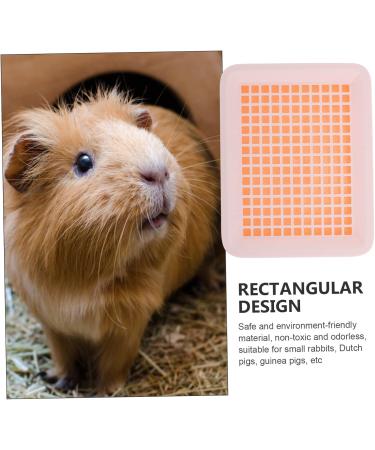 INOOMP Box Hamster Toilet Pet Accessories Cup Guinea Bunny Cage Indoor Animal Kit Tub Pink Pp Small Cage 24.5X19.5X3CM Pink - Buy Online on GoSupps.com