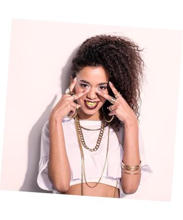 Stobok Hip-Hop Gold Trousers & Grill Cosplay Jewelry | Trendy European & American Accessories for Ultimate Style - Buy Online on GoSupps.com