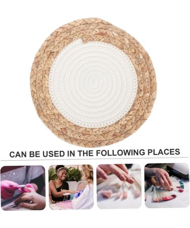 minkissy 1pc Nail Pad Braid Tool Decorating Tools Nail Decorating Tools Manicure Tools Manicure Display Pad Cotton Thread Wrist Pad Nail Work Woven Mat - Buy Online on GoSupps.com