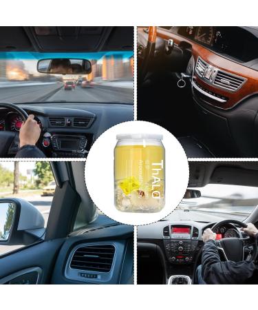 Odor Eliminator Gel | Car Air Freshener 200g Transparent Car Solid Aromatherapy Lasting Fragrance Car Balm Odor Absorbing Jelly Balm for Bathrooms Cars Yellow - Buy Online on GoSupps.com