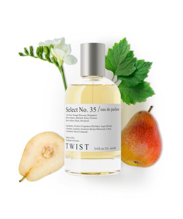 Twist - Select No. 35 - Eau De Parfum Inspired by Jo Malone's English Pear & Freesia Long-Lasting Perfume For Women Paraben Free Vegan Clean Ingredients Fragrance - Spray 100 ml | 3.4 fl. oz. Select No. 35 - Inspired by English Pear & Freesia 3.4 Fl Oz (P