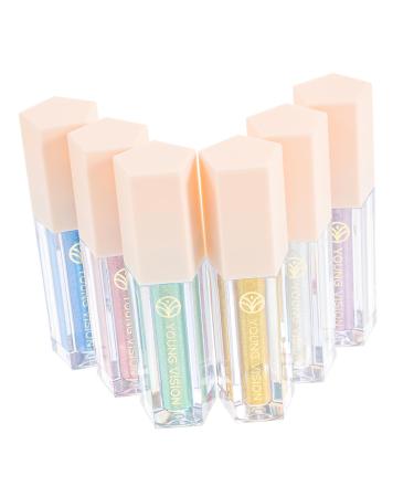 Hemoton 6pcs Eye Shadow Set Shimmer Eyeshadow Sparkly Eyeshadow Glitter Liquid Eyeshadow for Women Glitter Eyeshadow Long Lasting Eyeshadow Makeup Stuff Flash Cosmetics Highlighter Miss 1 Count (Pack of 1) As Shown