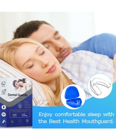 Mouth Protection for Teeth Grinding - 4 Anti-Snoring Rails in 2 Sizes | Premium Transparent Bruxism Solution - Buy Online on GoSupps.com