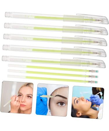 Baluue 5pcs Beauty Spot Eyebrow Pencil Ink Marking Tool Pen Waterproof Pen Plastic - Buy Online on GoSupps.com