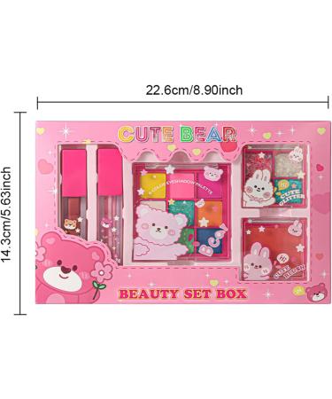 Makeup Kit Cosmetic Gift Set with Eyeshadow Lipstick Blush Makeup Kit for Teens | Travel Business Trip Home School Girlfriend Wife Friend - Buy Online on GoSupps.com