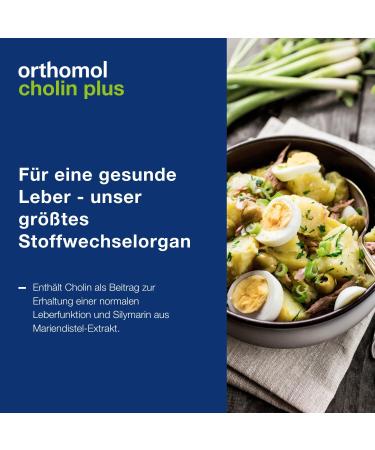 Orthomol Cholin Plus - Support Normal Liver Function with Milk Thistle Extract - 30 Capsules for Daily Wellness - Buy Online on GoSupps.com