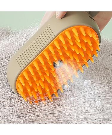 Steamy Cat Brush 3 in1 Cat Steamy Brush No-Clean Steam Cat Brush Multifunctional Cat Steam Brush Cat Grooming Brush Cat And Dog Pet Hair Removal Comb (Coffee) - Buy Online on GoSupps.com