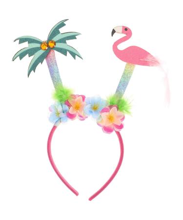 FRCOLOR 1pc Hawaiian Hair Accessories Makeup Hairband Summer Headband Novelty Headbands Tropical Headband Summer Party Palm Tree Head Bopper Apparel Make up Beach Vacation Non-woven Fabric