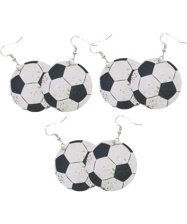 6 Pairs football earrings Leather Sports Earrings jewelry for women earrings statement earrings for women leather earrings for women Leather volleyball Earrings Miss baseball fan - Buy Online on GoSupps.com