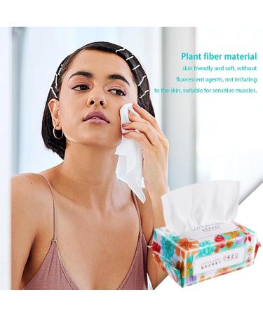 Cotton Tissue Thickened Facial Paper Towel Pearl Pattern Design | Hygienic Face Tissue Safe Cotton Wipes for Sensitive Skin Makeup Remover for Adults - Buy Online on GoSupps.com