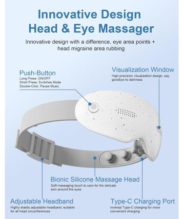 Atopskins Bluetooth Sleep Eye Mask Heated Eye Massager with Soothing Music for Ultimate Relaxation | Shop Internationally - Buy Online on GoSupps.com