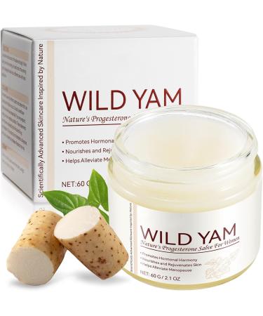 Wild Yam Face Cream - 60g Natural Wild Yam Face Moisturizer | Nourishing & Moisturizing Body Skin Care Cream | Wild Yam Cream for All Skin Types - Buy Online on GoSupps.com