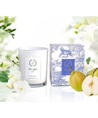 Natural Soy Wax Candle | English Pear Freesia & Amber | Luxurious Vegan Aromatherapy | Handcrafted Eco-Friendly Fragrance | Clean Burning Essential Oil Candle - Buy Online on GoSupps.com