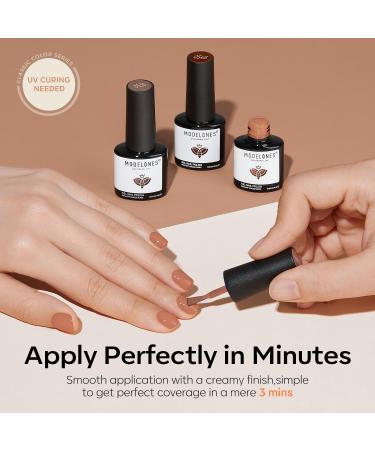 Modelones Gel Nail Polish 36 Colors Christmas Nude Brown Gel Polish with Glossy & Matte Top Coat Base Coat Starter Kit Soak Off U V Gel Nail Kit Nail Art Starter Kit Beauty Gifts Set Box - Buy Online on GoSupps.com