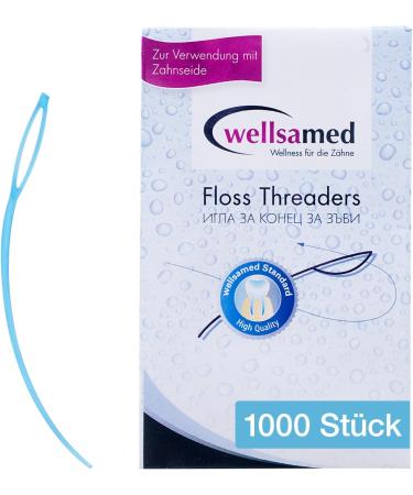 Wellsamed Dental Floss Threader for Braces & Implants - 1000 Tasteless Threaders - Perfect for Easy Flossing - Buy Online on GoSupps.com