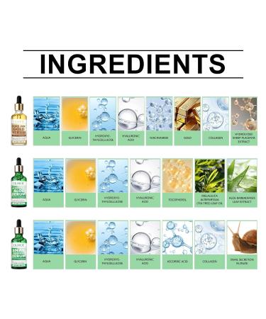 Gentle Hydrating Facial Serum - 24H Moisture Lock Fades Fine Lines Brightens Dull Skin Firms & Enhances Skin Radiance(#1 3PCS) - Buy Online on GoSupps.com