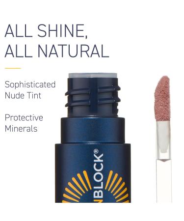 Brush On Block Lip Oil SPF 30 - Hydrating Mineral Protection from UVA/UVB & Blue Light | Cruelty-Free Vegan & Gluten-Free - Buy Online on GoSupps.com