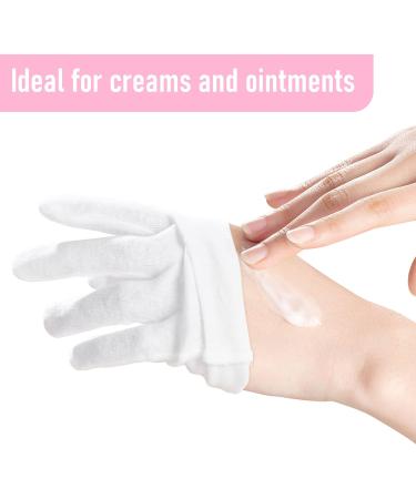 COOLJOB White Cotton Gloves for Women and Men 6 Pairs Eczema Gloves with a Free Wash Bag 100% Cotton Moisturising Protective Gloves for Dry Hands Jewelry Inspection (6 Pairs Size S-M) - Buy Online on GoSupps.com