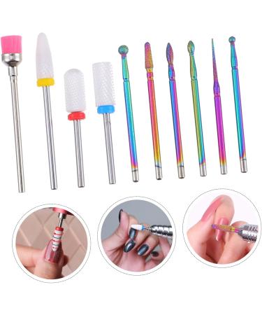 Ipetboom 1 Nail Polish Set Diamond Nail File Power Tool Toe Separators for Pedicure Ceramic Drill Bit Nail Dotting Tool Nail Drill Head Nail Art Tool Manicure Grinding Head Metal - Buy Online on GoSupps.com