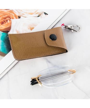 Shop Cokobin Foldable Anti-Blue Light Reading Glasses for Men & Women - Telescopic Stick Leather Case Keychain Gold 1.5 Dioptries - Portable Style for International Shipping - Buy Online on GoSupps.com
