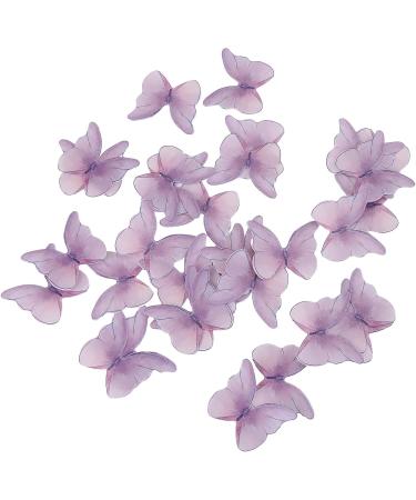 Butterfly Cupcake Topper Asudaro 3D Butterfly Cupcake Toppers Edible Butterfly Cake Cupcake Decoration for Birthday Wedding Fairy Party Butterfly Wall Sticker Decal One Size Purple - Buy Online on GoSupps.com