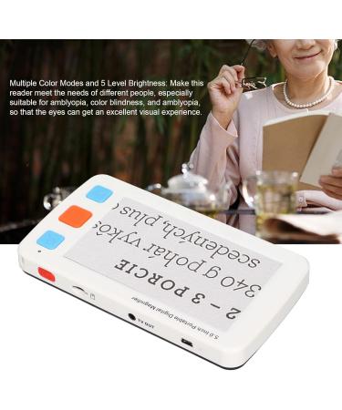 Portable Digital Magnifying Glass - 5.0 Inch LCD Screen for Visually Impaired & Seniors | International Shipping - Buy Online on GoSupps.com