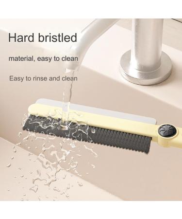 Cohbskj Hard Bristle Crevice Cleaning Brushes with Scraper Multi-Function Rotating Crevice Cleaning Brush Thin Gap Cleaning Brush with Squeegee Rotatable Crevice Cleaning Tool (2Pcs-Mix) - Buy Online on GoSupps.com