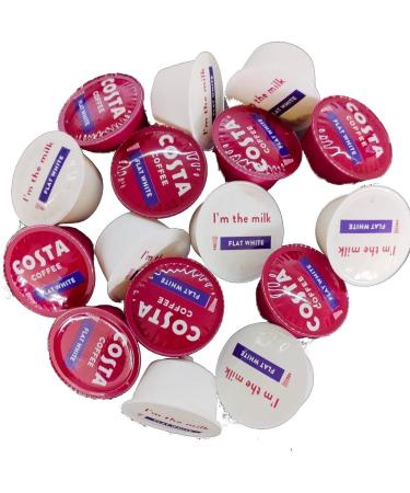 Dolce Gusto Compatible Costa Flat White Pods Choose From 16 32 48 64 80 & 96 Capsules Customize - Sold Loose - Buy Online on GoSupps.com