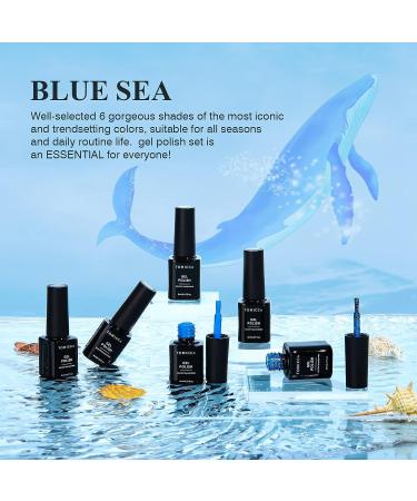 TOMICCA Navy Blue Series Glitter Gel Nail Polish Set for Long-Lasting Manicure - Buy Online on GoSupps.com