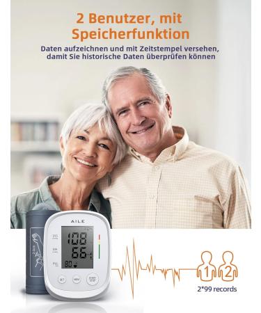 Buy Top Arm Blood Pressure Monitor for Home Use - Automatic & Adjustable Cuff (22-42cm) - Accurate Blood Pressure Measuring Device - Buy Online on GoSupps.com