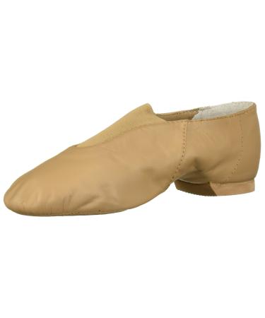 Bloch Dance Girl's Super Jazz Leather and Elastic Slip On Jazz Shoe Little Kid (4-8 Years) 11.5 Little Kid Tan