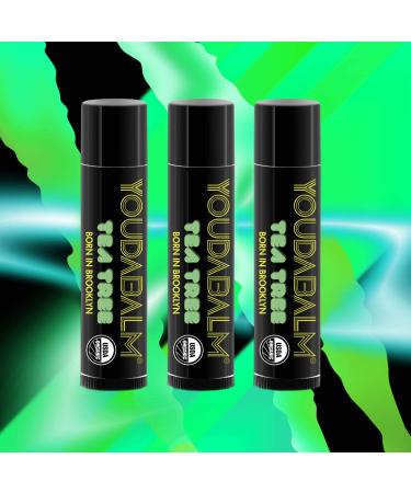 You Da Balm Organic Lip Balm Tea Tree Flavor - USDA Certified - 100% Natural Moisturizer for Dry Cracked Lips (3 Pack) - Buy Online on GoSupps.com