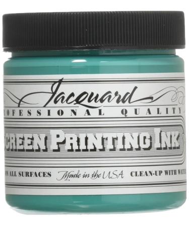 Jacquard Professional Screen Print Ink  Water-Soluable  4oz Jar  Turquoise (113)