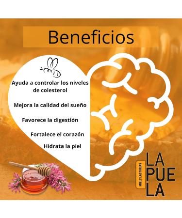 LAPUELA Honey pot made from heather honey Honey of natural origin from Asturias intense and persistent aroma pack 2 750 g Pack 2 750gr 7500 - Buy Online on GoSupps.com