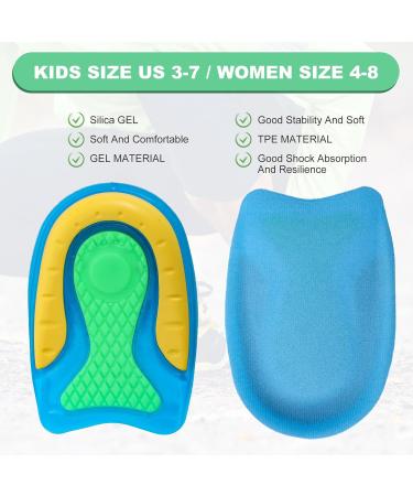 Sibba 4 Pcs Children Heel Cups - Arch Support Insoles for Comfort | Non-Slip Silicone Shoe Inserts | Breathable Cushion Sole Protectors for Little Sports - Buy Online on GoSupps.com