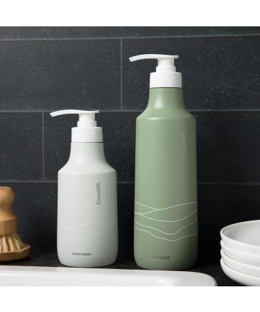 Hand Soap Starter Kit - Eco-Friendly Stainless Steel Bottle & Refill (Citrus & Fir) | All-Natural Essential Oils | International Shipping Available - Buy Online on GoSupps.com