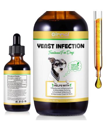Yeast Infection Treatment for Dogs Natural Ear Infection Treatment Dog Allergy Relief Supports Itchy Skin Relief Skin and Coat Support Inflammation Relief for Dog Herbal Supplement - 2 oz