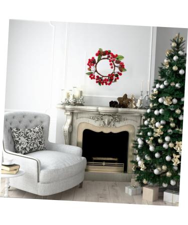 Zerodeko 3 Pcs Christmas Wreath Window Wreaths Christmas Pine Needle Decoration Christmas Swag Winter Fruit Wreath Xmas Window Garland Holiday Greenery Wreath Green Leaves Red Fruit Plastic - Buy Online on GoSupps.com
