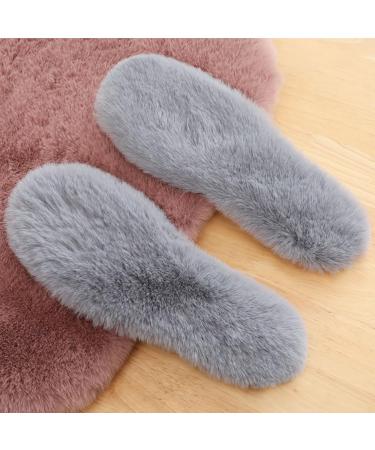 Shop NOLITOY 4 Pairs Fluffy Warm Insoles | Unisex Winter Shoes Insoles - Faux Rabbit Fur for Men & Women - Buy Online on GoSupps.com